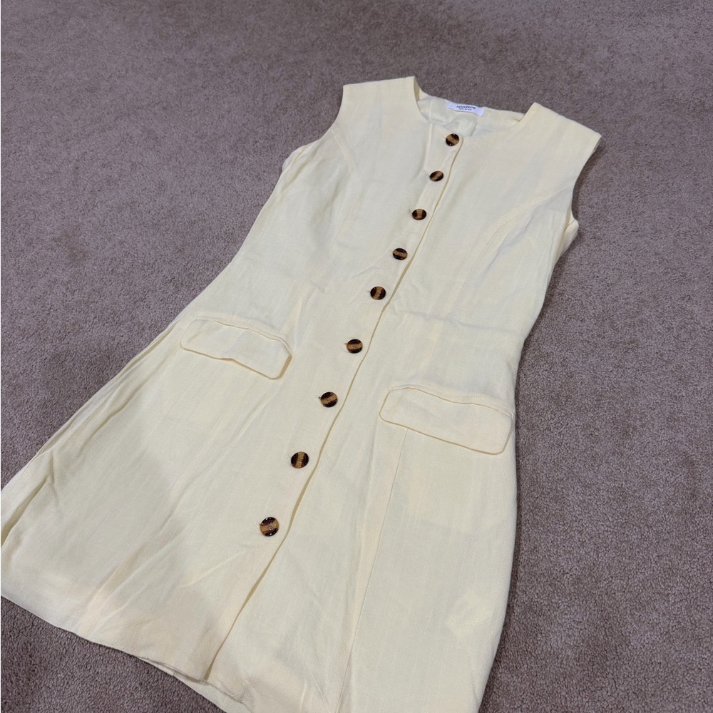 PEPPERMAYO yellow linen dress